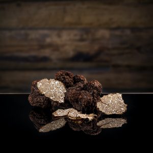 Black autumn truffles